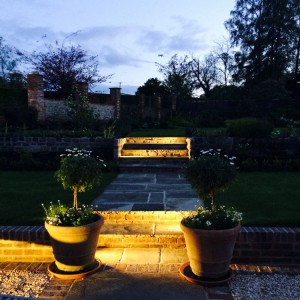 Garden lighting design Hampshire