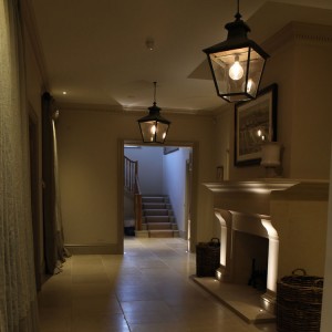 Hallway lighting design Hampshire