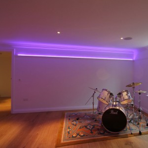 Music room lighting design Hampshire