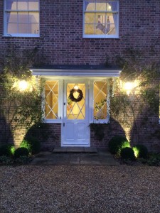 Front door lighting design Hampshire